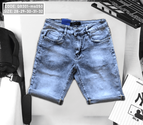 Bán sỉ quần short jean màu xanh cao cấp ms050