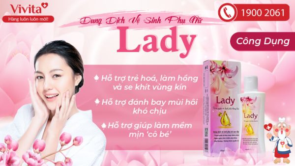 Dung dịch vệ sinh phụ nữ cao cấp Lady công ty Hồng Tâm chính hãng - 8938529135090