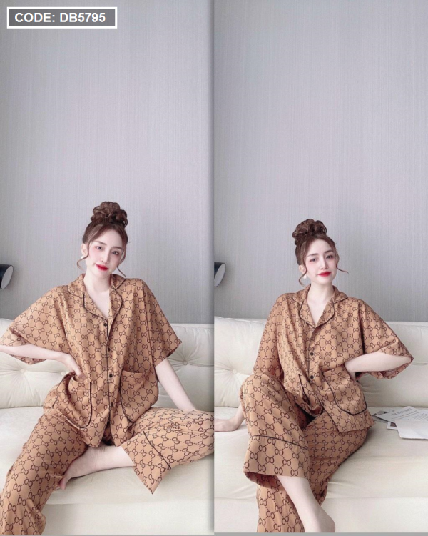 Nguồn chuyên sỉ đồ bộ nữ pijama tay dơi quần dài vải mango
