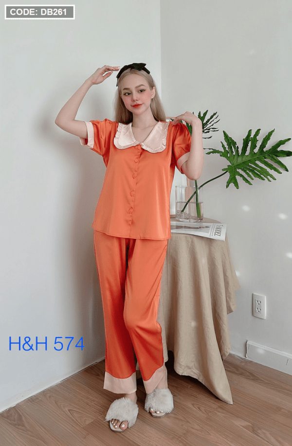 Đồ bộ nữ pijama tay ngắn quần dài - DB261