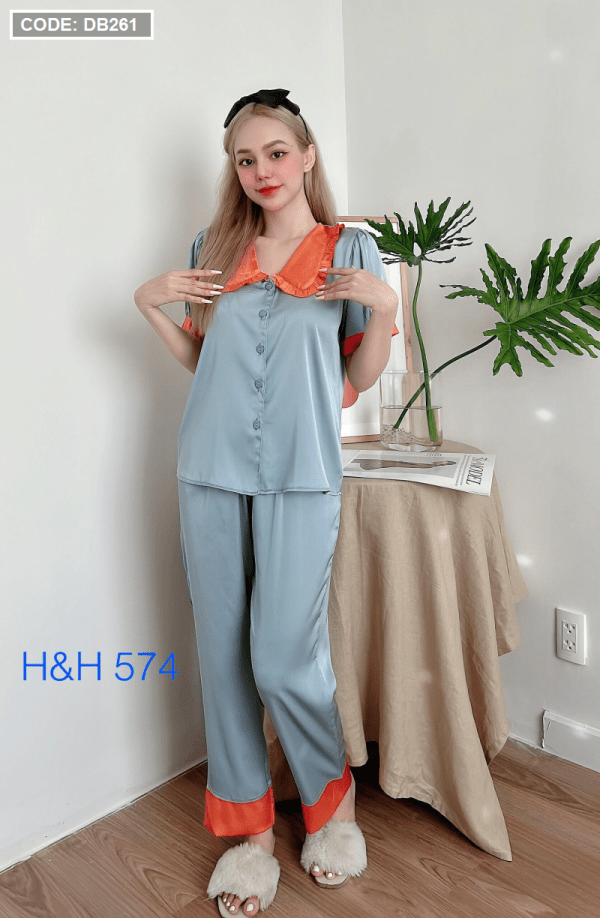 Đồ bộ nữ pijama tay ngắn quần dài - DB261