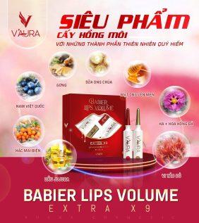 Tinh chất cấy hồng môi Babier Lips Volume Extra X9 V’aura Chính hãng - 89385318030171