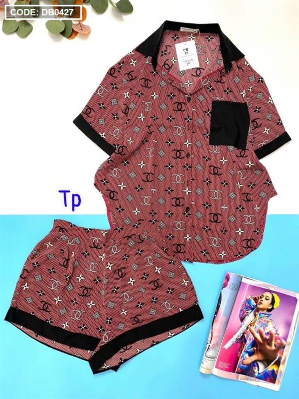 Đồ bộ nữ pijama tay ngắn quần đùi - DB0427