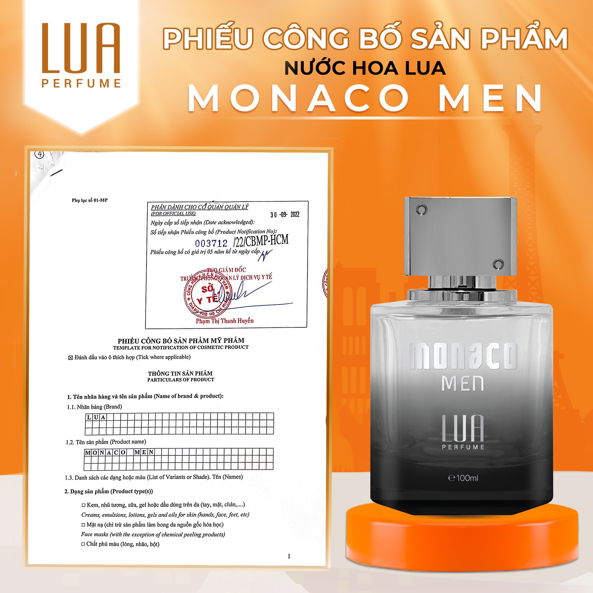 Kho Chuyên Sỉ Nước Hoa Nam Monaco Men 100Ml Lua Perfume Chính Hãng - Quần  Áo Xưởng May Ann