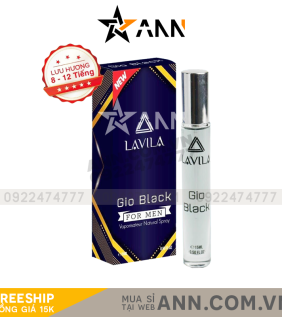 Nước Hoa Nam Lavila Gio Black Mini 15ml - 8936184450893