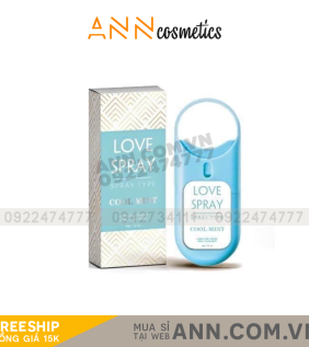 Xịt Thơm Miệng Love Spray Cool Mint Qlady Onaya( cận date) - 8938521373698