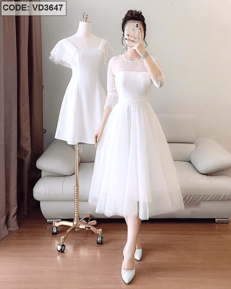 váy trắng dài giá tốt Tháng 8 2023  Mua ngay  Shopee Việt Nam