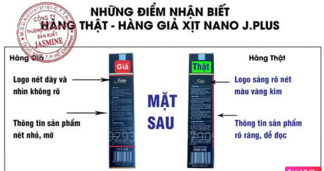 Hãy phân biệt chai xịt Tan Mỡ Nano J.Plus thật và giả đừng vội sử dụng