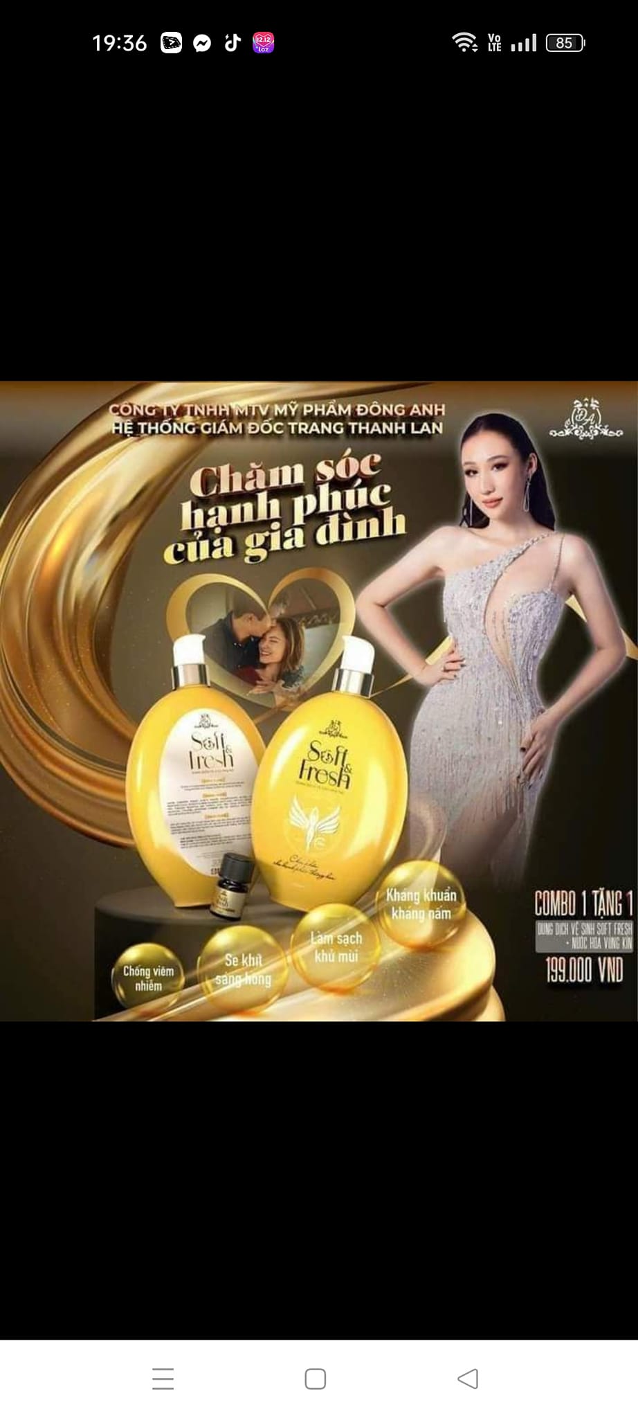 Dung Dịch Vệ Sinh Phụ Nữ Soft Fresh Mỹ Phẩm Đông Anh Collagen X3